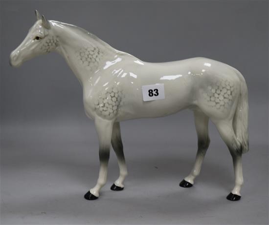 Two Beswick horses